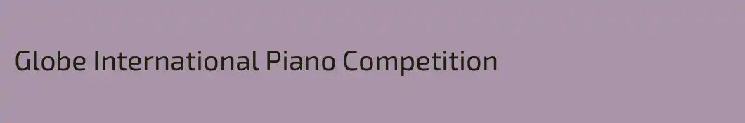 Globe International Piano Competition